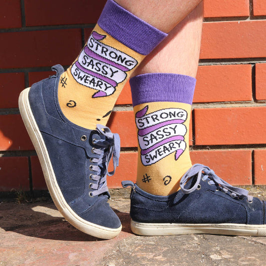 Strong Sassy Sweary Socks - Unisex Medium