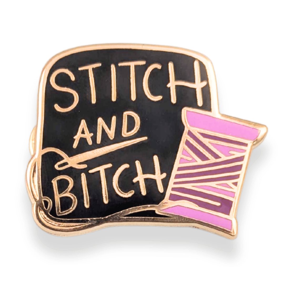 Stitch And Bitch Lapel Pin