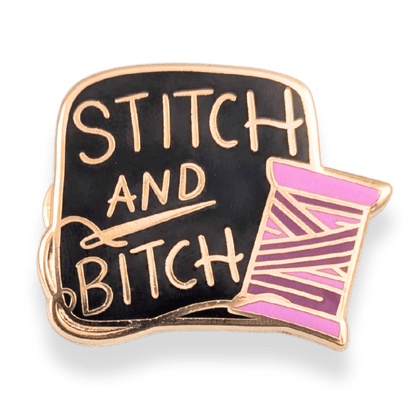Stitch And Bitch Lapel Pin