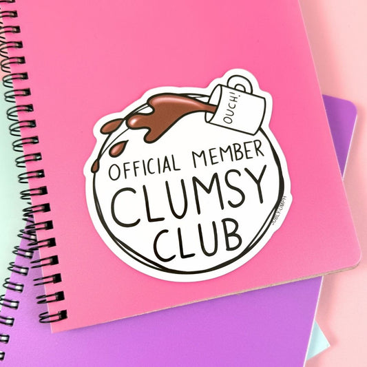 Clumsy Club Sticker