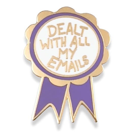 Dealt With All My Emails Award Lapel Pin