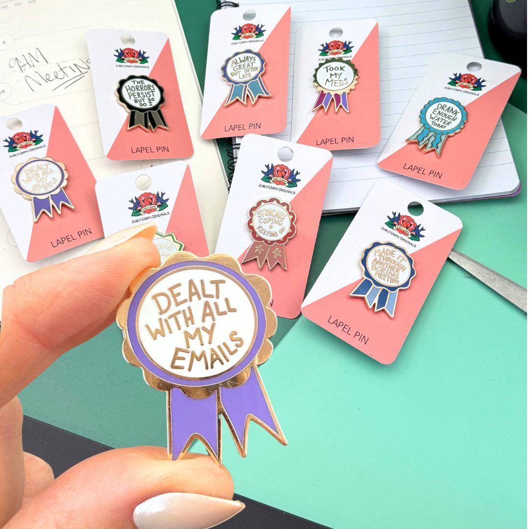 Dealt With All My Emails Award Lapel Pin
