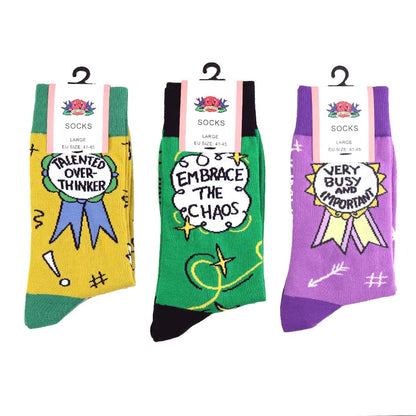 Talented Overthinker Socks - Unisex Medium