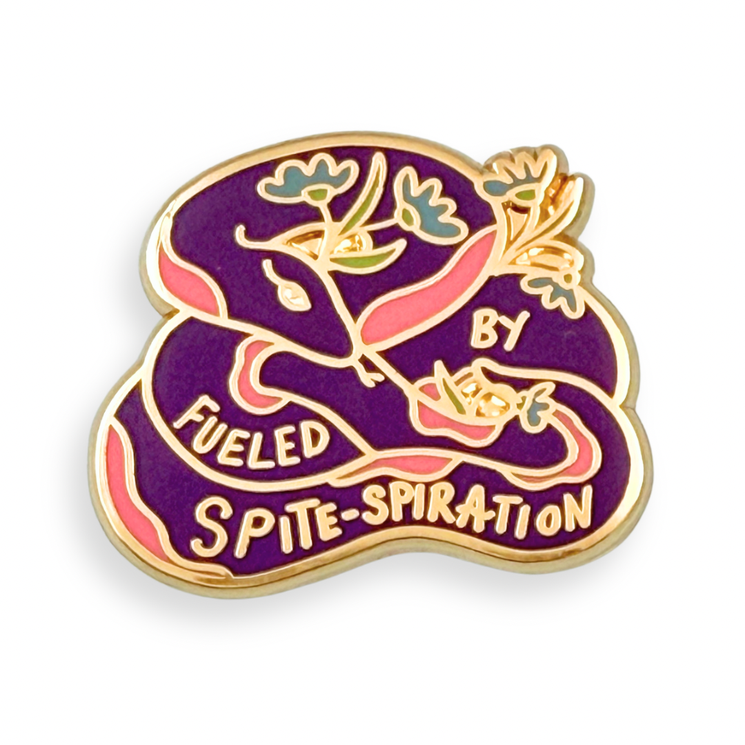 Fueled By Spitespiration Lapel Pin