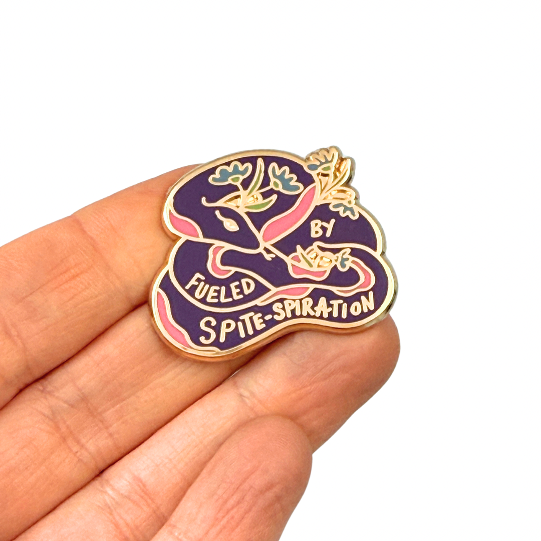 Fueled By Spitespiration Lapel Pin