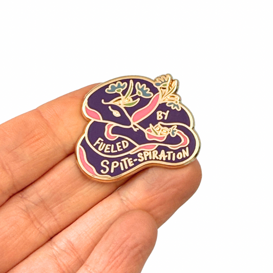 Fueled By Spitespiration Lapel Pin