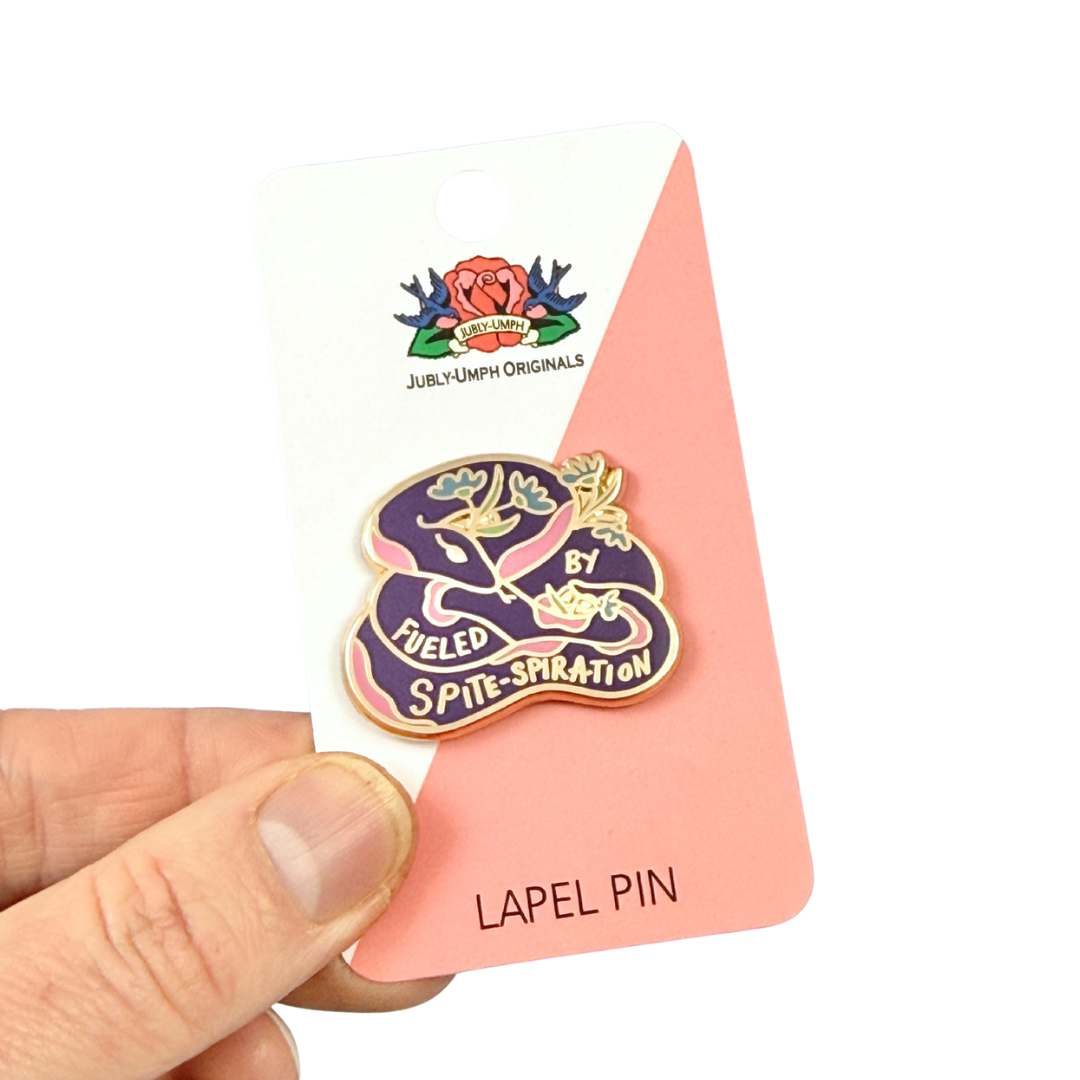 Fueled By Spitespiration Lapel Pin