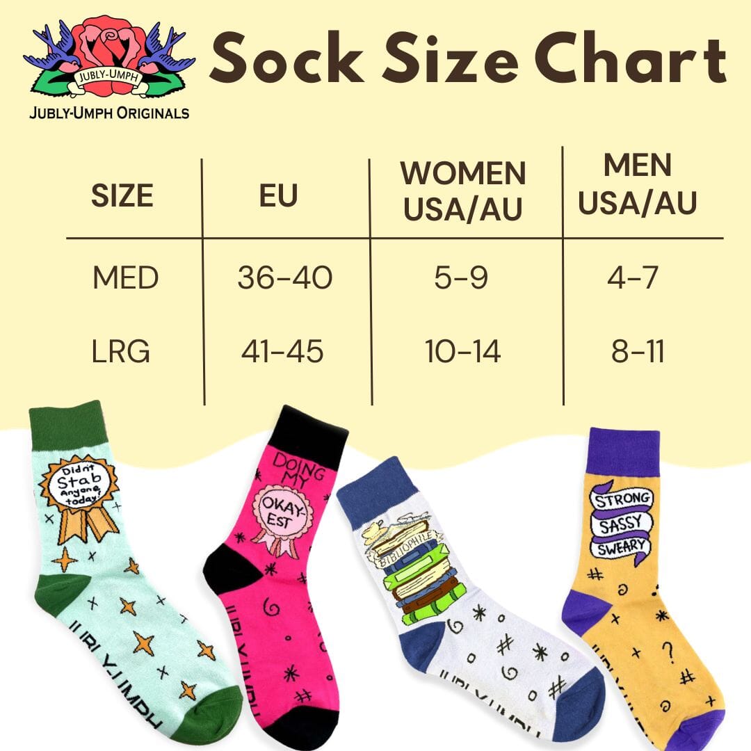 Embrace The Chaos Socks - Unisex Medium