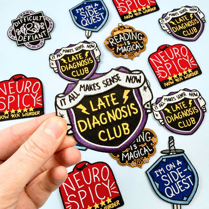 Late Diagnosis Club Embroidered Patch