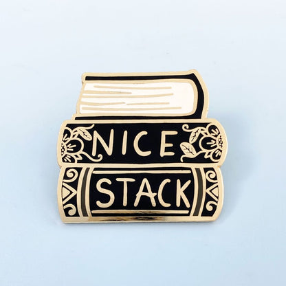 Nice Stack Lapel Pin