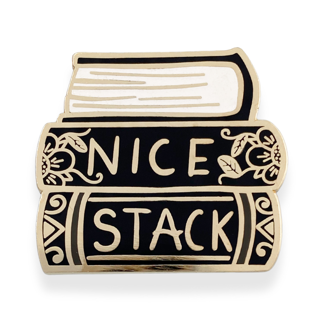 Nice Stack Lapel Pin