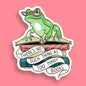 There's No Such Thing As Too Many Books Sticker