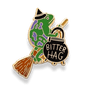 Bitter hag frog on broom pin