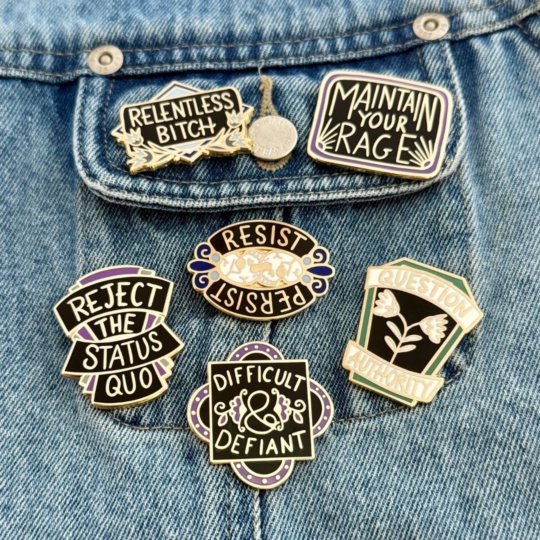 Difficult And Defiant Lapel Pin