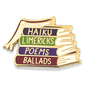 Haiku Limerick Poems Ballads Lapel Pin