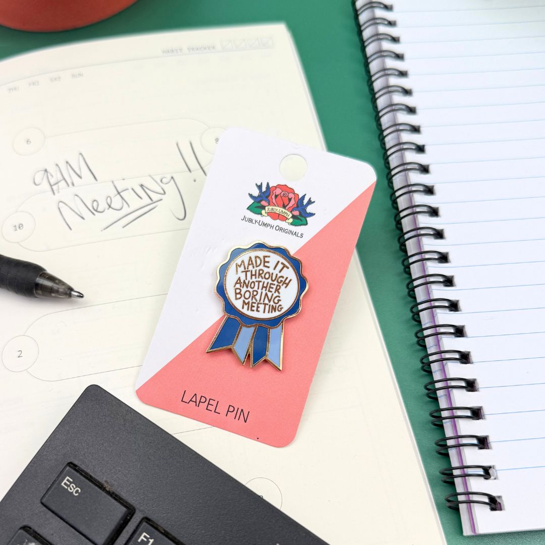 Made It Through Another Boring Meeting Award Lapel Pin