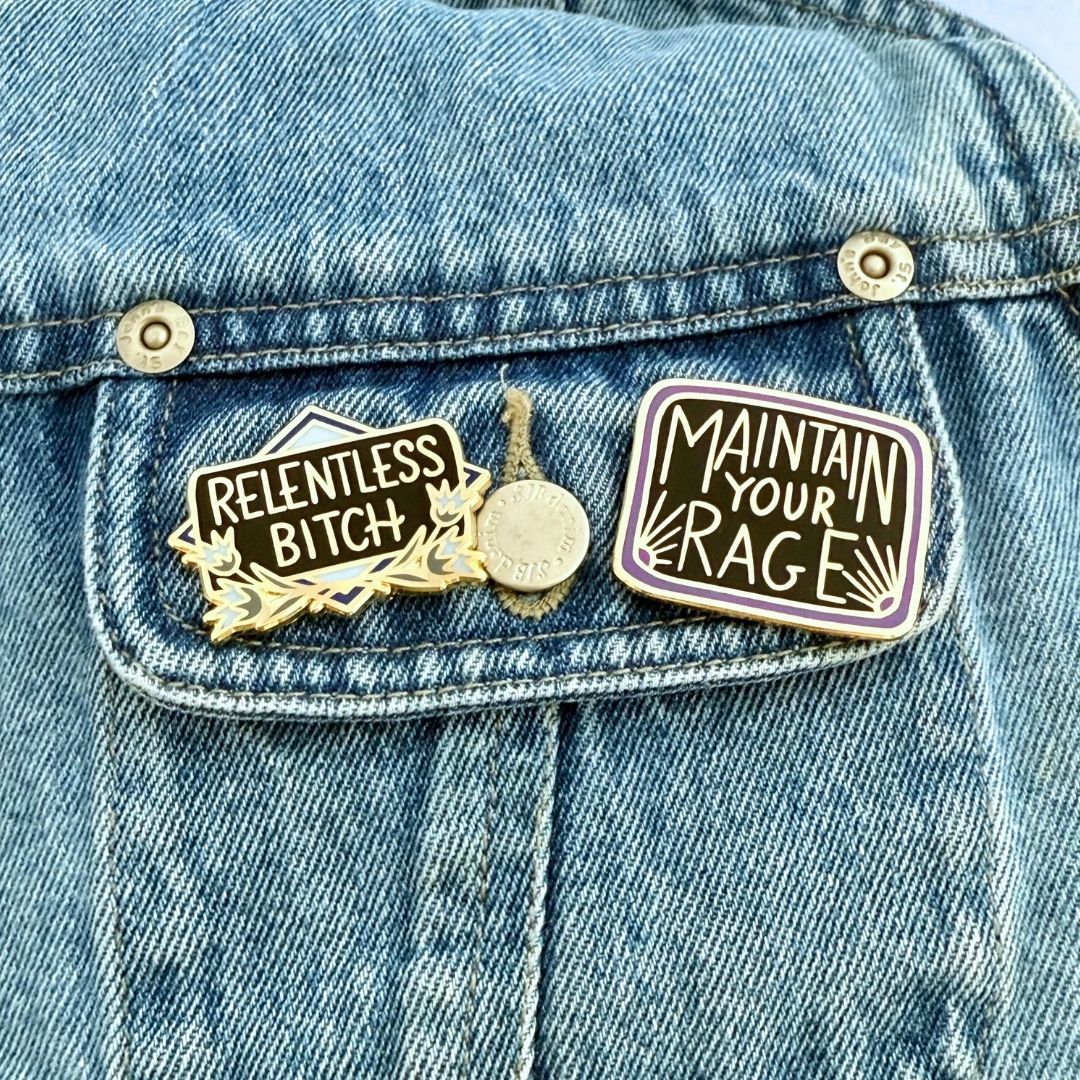 Relentless Bitch Lapel Pin
