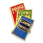 Manga Comics Graphic Novels Lapel Pin