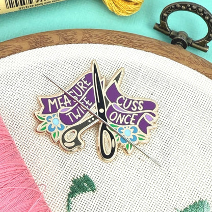 Measure Twice Cuss Once Needle Minder