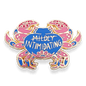 Mildly intimidating crab pin