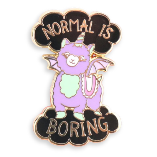 Normal Is Boring Lapel Pin