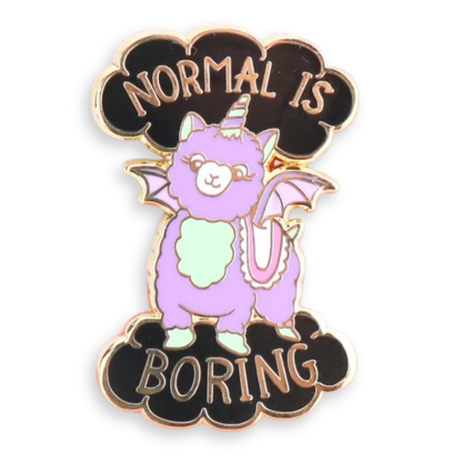 Normal Is Boring Lapel Pin