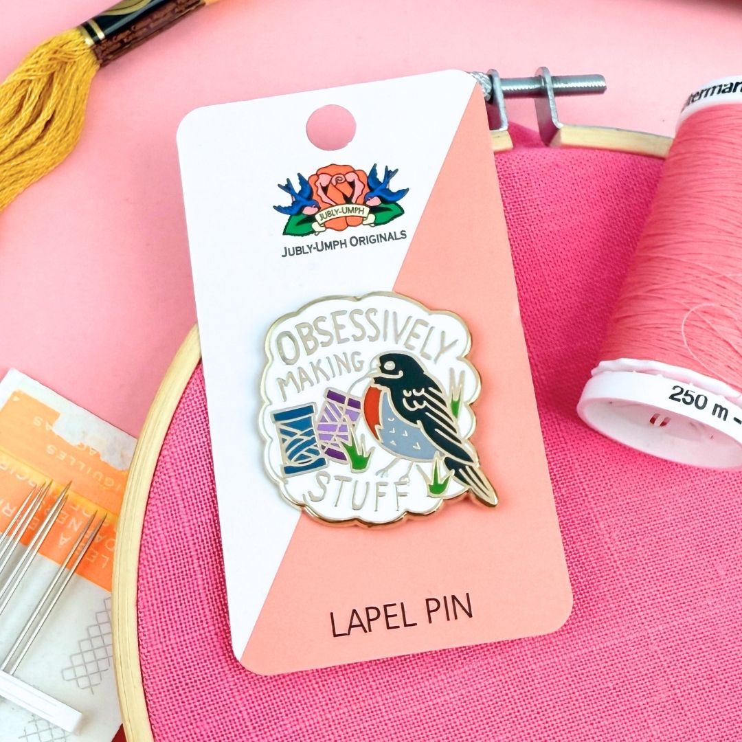 Obsessively Making Stuff Lapel Pin