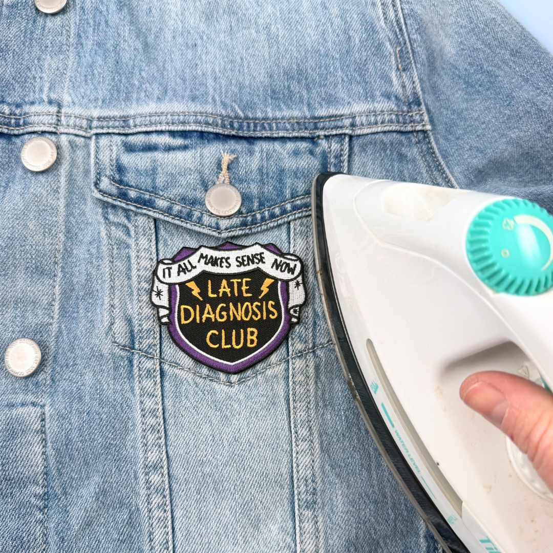 Late Diagnosis Club Embroidered Patch