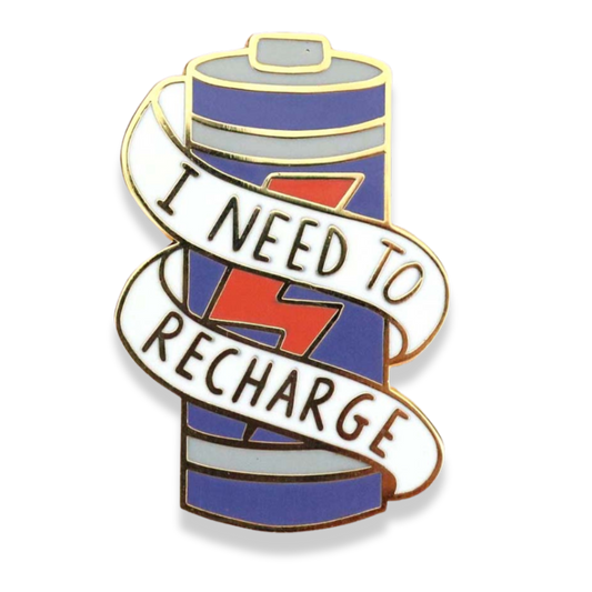 I Need To Recharge Lapel Pin
