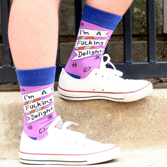I'm A Fucking Delight Socks - Unisex Large