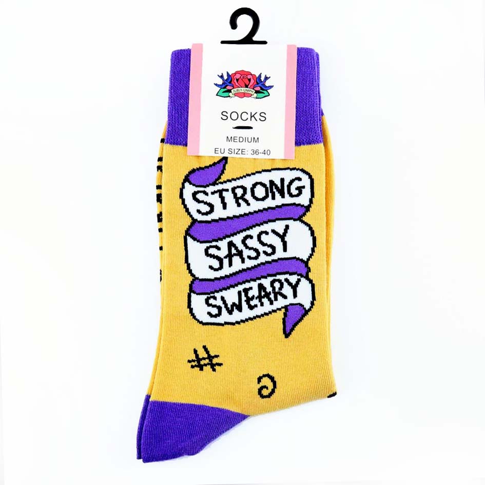 Strong Sassy Sweary Socks - Unisex Medium