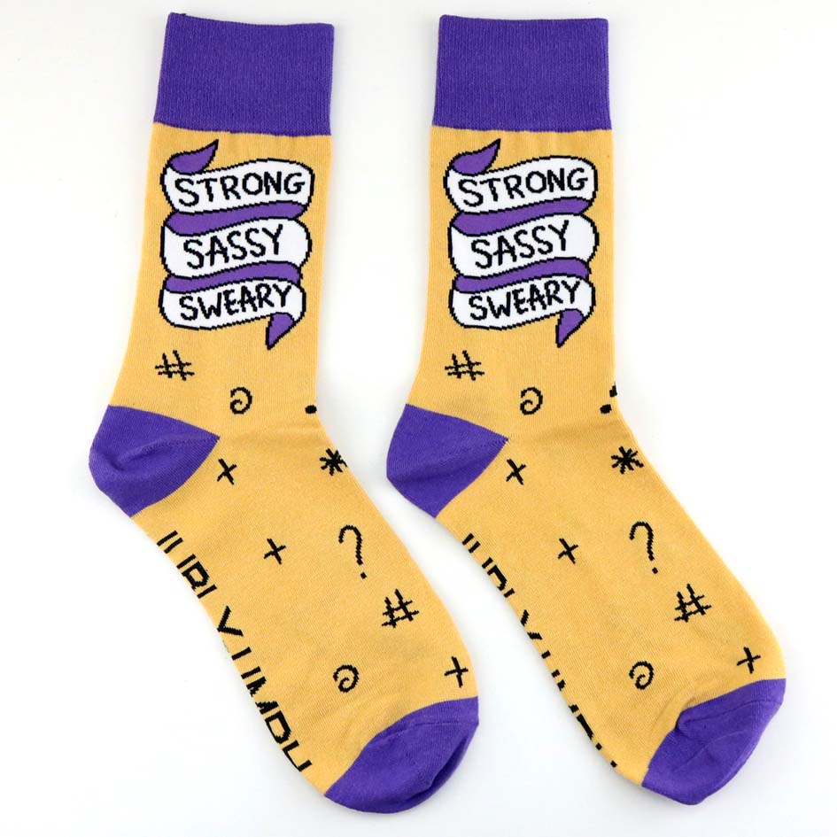Strong Sassy Sweary Socks - Unisex Medium