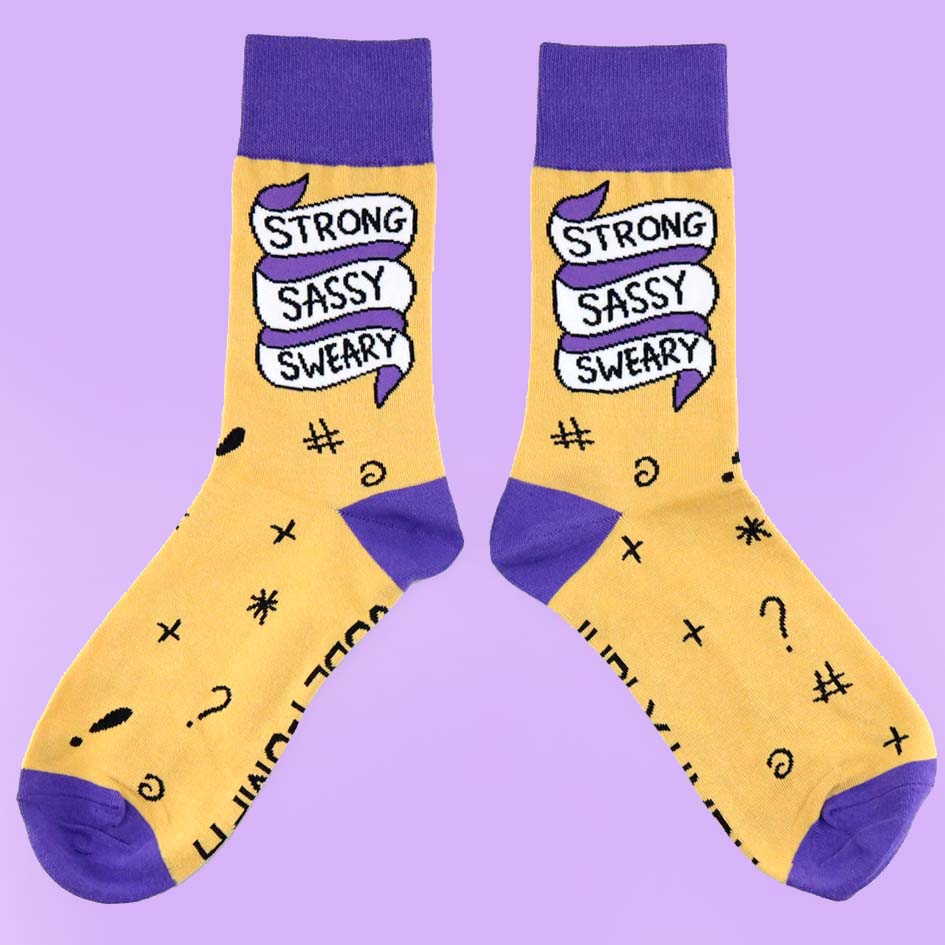Strong Sassy Sweary Socks - Unisex Medium