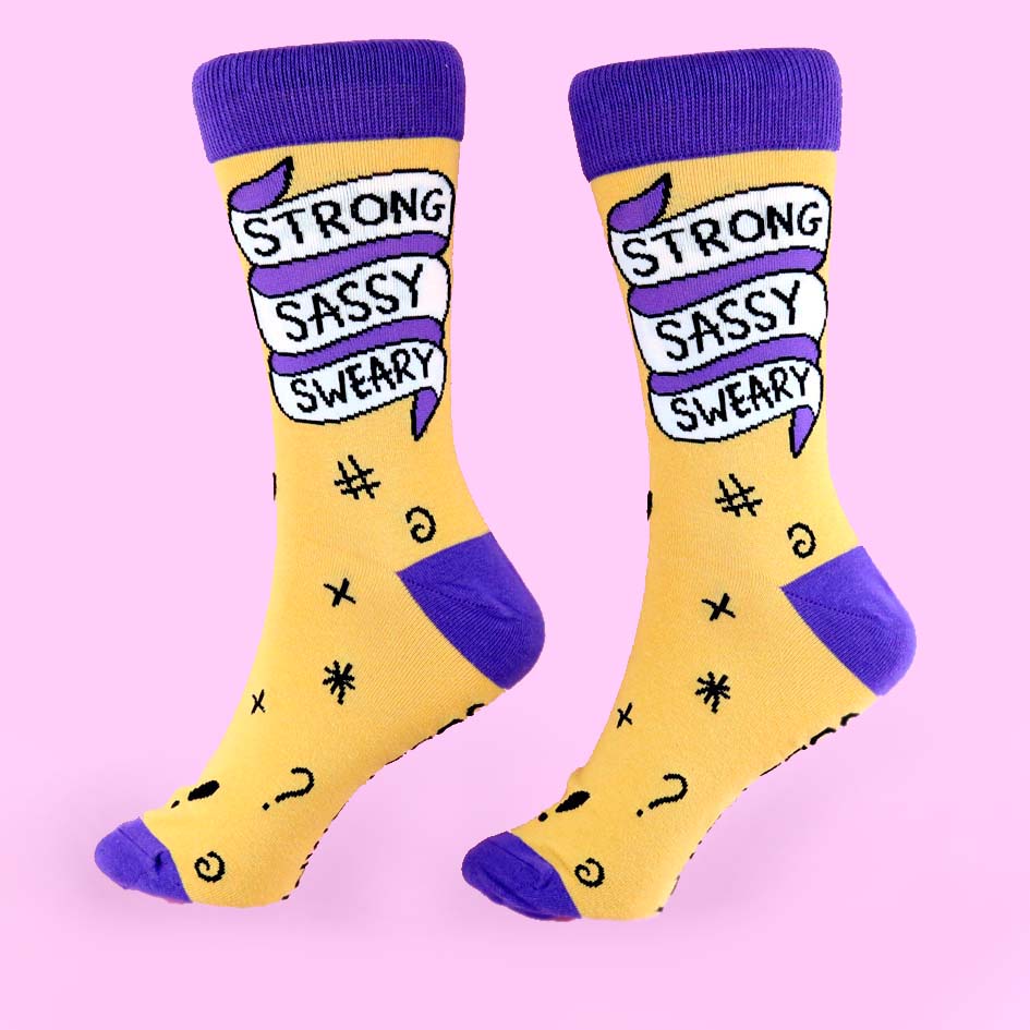 Strong Sassy Sweary Socks - Unisex Medium